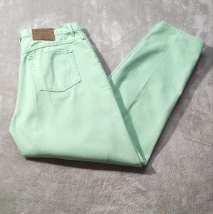 VINTAGE American Eagle Outfitters straight leg mom Jeans Green Lady's Size 14